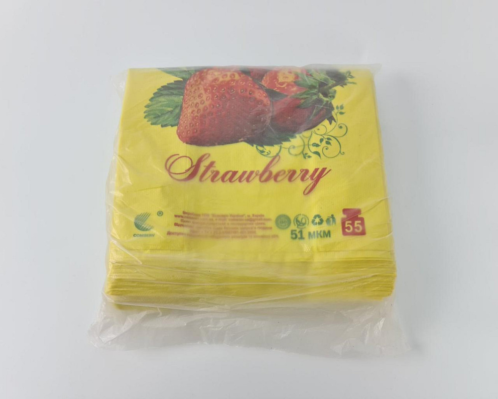 Пакет майка полиэтиленовая (тип FA) 30*55 Клубника ''Комсерв'' 50 мкм (100 шт) Харьков - изображение 3