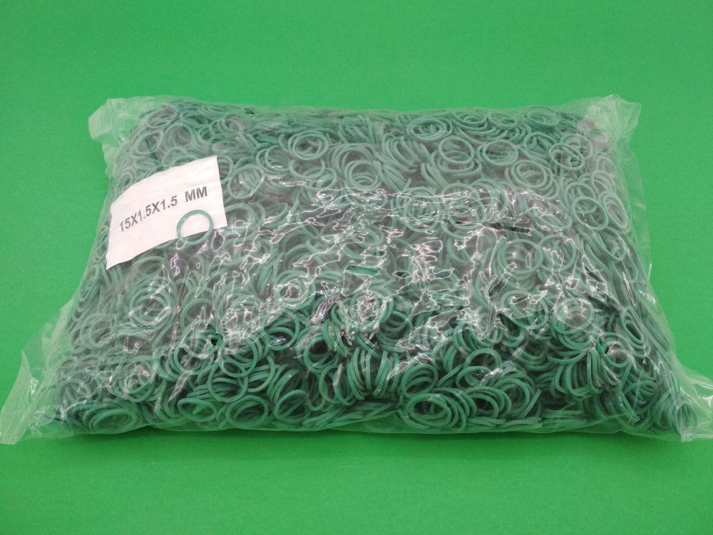 Гумки для грошей 15мм зелена 1кг "Plast" Харків - фото 1