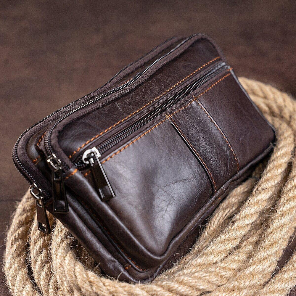 Сумка на пояс Vintage 14727 Коричнева Київ - фото 10