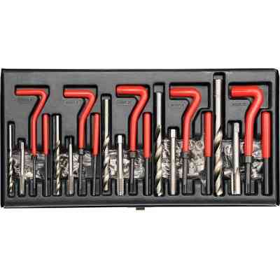 Набір інструментів Yato для ремонту різьби М5х0,8х6,7; M6х1,0х10,8; М8х1,25х10,8; М10х1,5х13,5; M12х1,75х16,3 (YT-1763) Вінниця