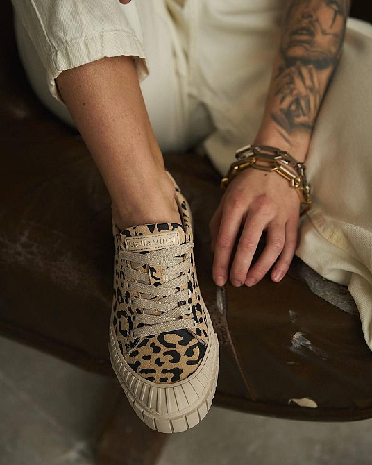 Кеды женские Stella Vinci леопард натуральная замша 37-40р. (5399) Коломыя - изображение 3