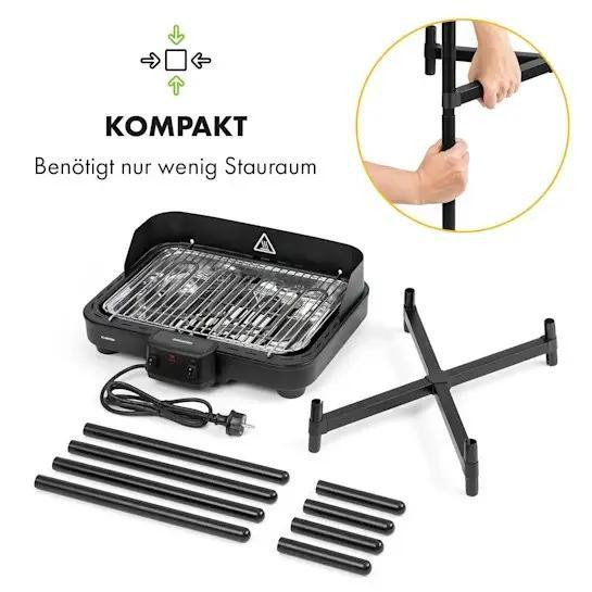 Электрический гриль Klarstein Grill core 1900 + 800 Вт двойной нагревательный элемент Германия Ровно - изображение 3