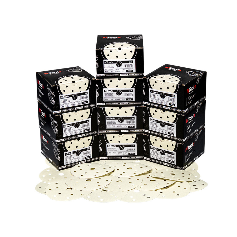 Наждачні круги керамічні CSD P400 d150мм 14+1отв. (ціна за уп.-100шт) бежевий APP, 40CSD0400 Киев - изображение 3