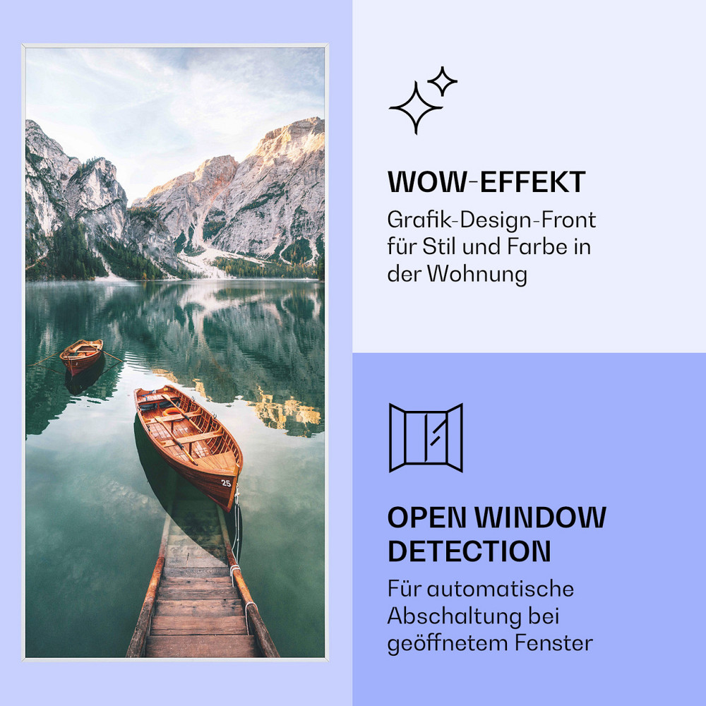 Wonderwall Air Art Умный инфракрасный обогреватель Морской вертикальный 60x120 см 700 Вт 60 x 120 см | озеро Ровно - изображение 6