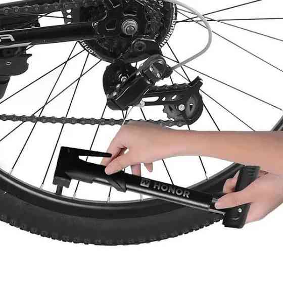 Портативний велосипедний насос із голкою Feel Fit QT-021 Чорний Бровари