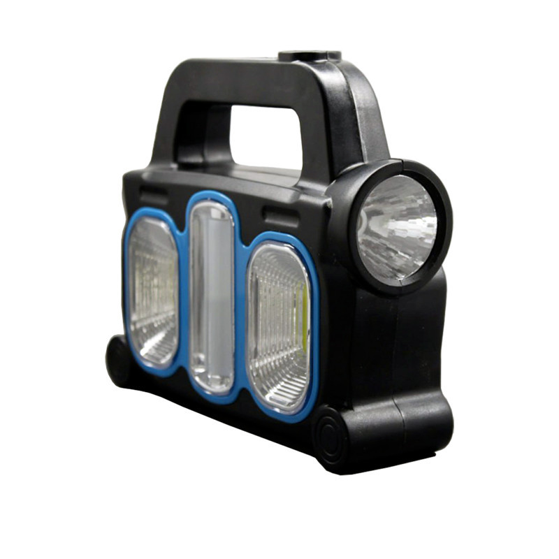 Фонарик с аккумулятором и солнечной батареей, синий Днепр - изображение 2