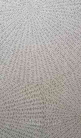 Обои винил на флизелиновой основе Rasch Ascona 1.06х10 абстракция круги точки структурные зеленые глянцевые 3д Киев