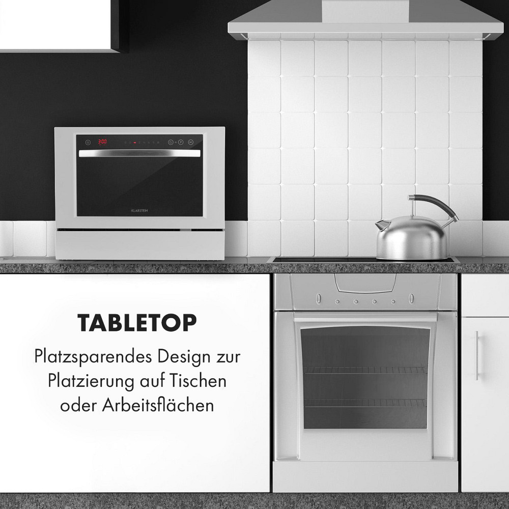 Посудомийна машина Amazonia 6 Luminance зі скляною передньою панеллю Окремостояюча 1380 Вт Біла Рівне - фото 7