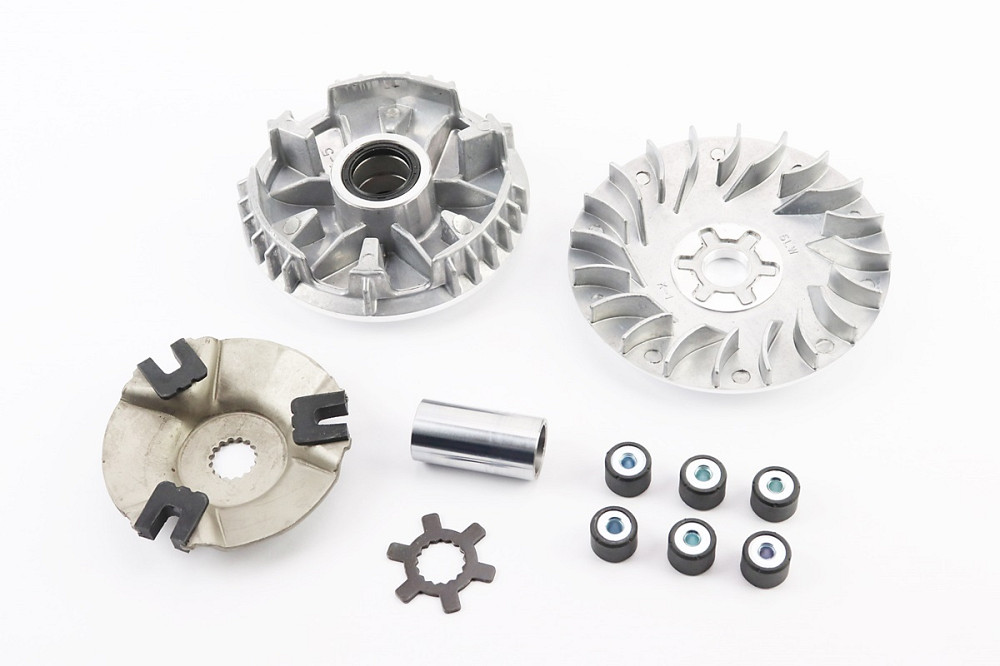 Варіатор передній к-кт Yamaha BWS 100 (під вал 16мм) + втулка, крильчатка Київ - фото 2