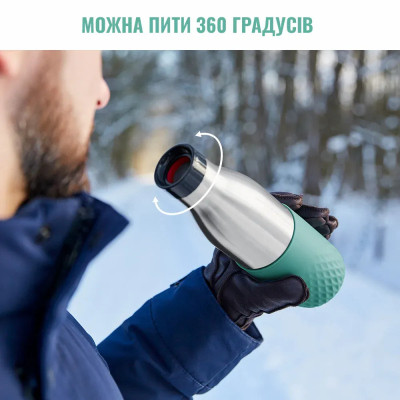 Термос Tefal Bludrop soft touch, 700мл, нержавіюча сталь, зелений (N3111210) Вінниця - фото 7