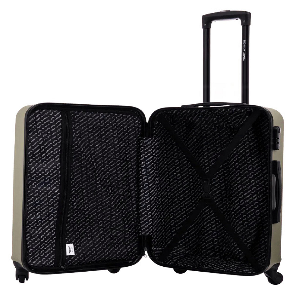 Валіза пластикова WINGS HRR01 мала 55 см шампань Київ - фото 10