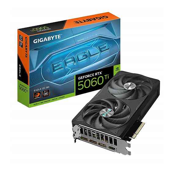 Відеокарта GF RTX 5060 Ti 8 GB GDDR7 Eagle OC Gigabyte (GV-N506TEAGLE OC-8GD) ( Black ) Харьков