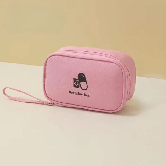 Сумка аптечка для медикаментов  для путешествий дорожная,таблетница, компактная для лекарств,розовая Каменец-Подольский