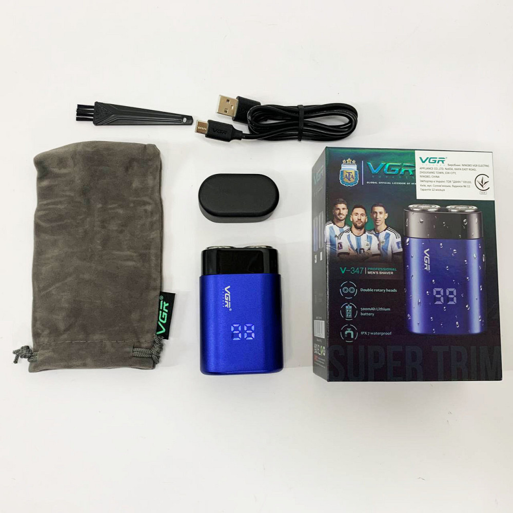 Професійні електричні бритви VGR V-347, Електрична бритва для догляду за бородою, Бритви акумуляторні AD-15 Львів - фото 3