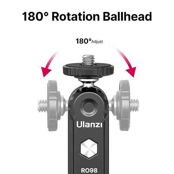 Шарнірне кріплення Ulanzi R098 Double Ball Heads with Code Shoe Mount UV-2954 Одеса