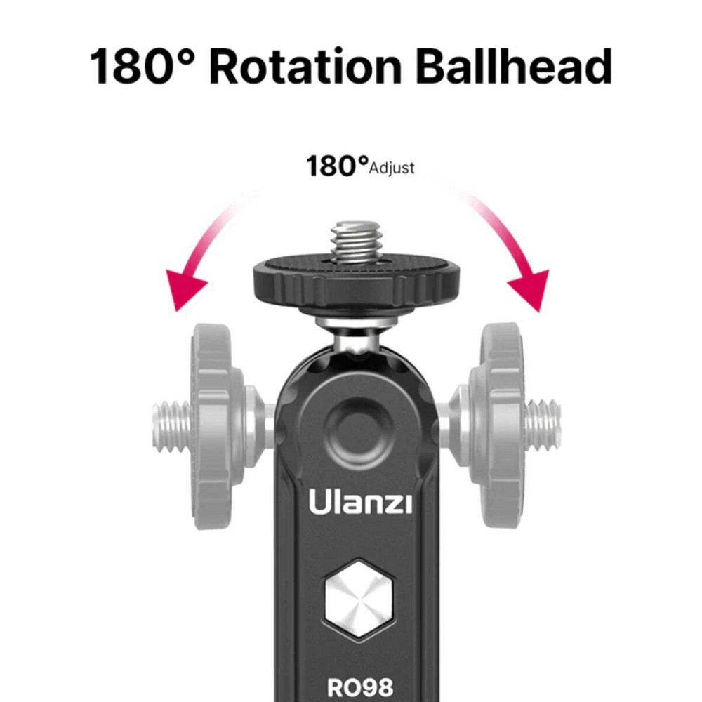 Шарнірне кріплення Ulanzi R098 Double Ball Heads with Code Shoe Mount UV-2954 Одеса - фото 6