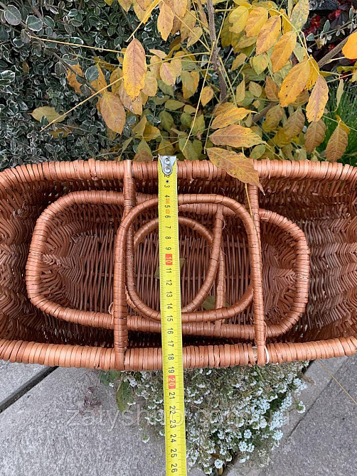 Набор корзин сумок плетеных кофейных Киев - изображение 2