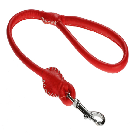 6541 Повідок 10мм "Преміум" шкіряна кругла 60см (чорний) Вінниця