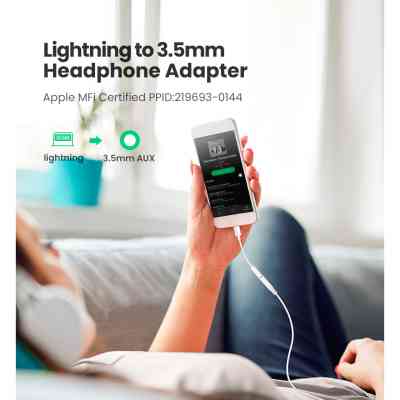 Перехідник Lightning to 3.5 mm 0.1m Headphone Jack Adapter Model US212 white Ugreen (30759) Вінниця