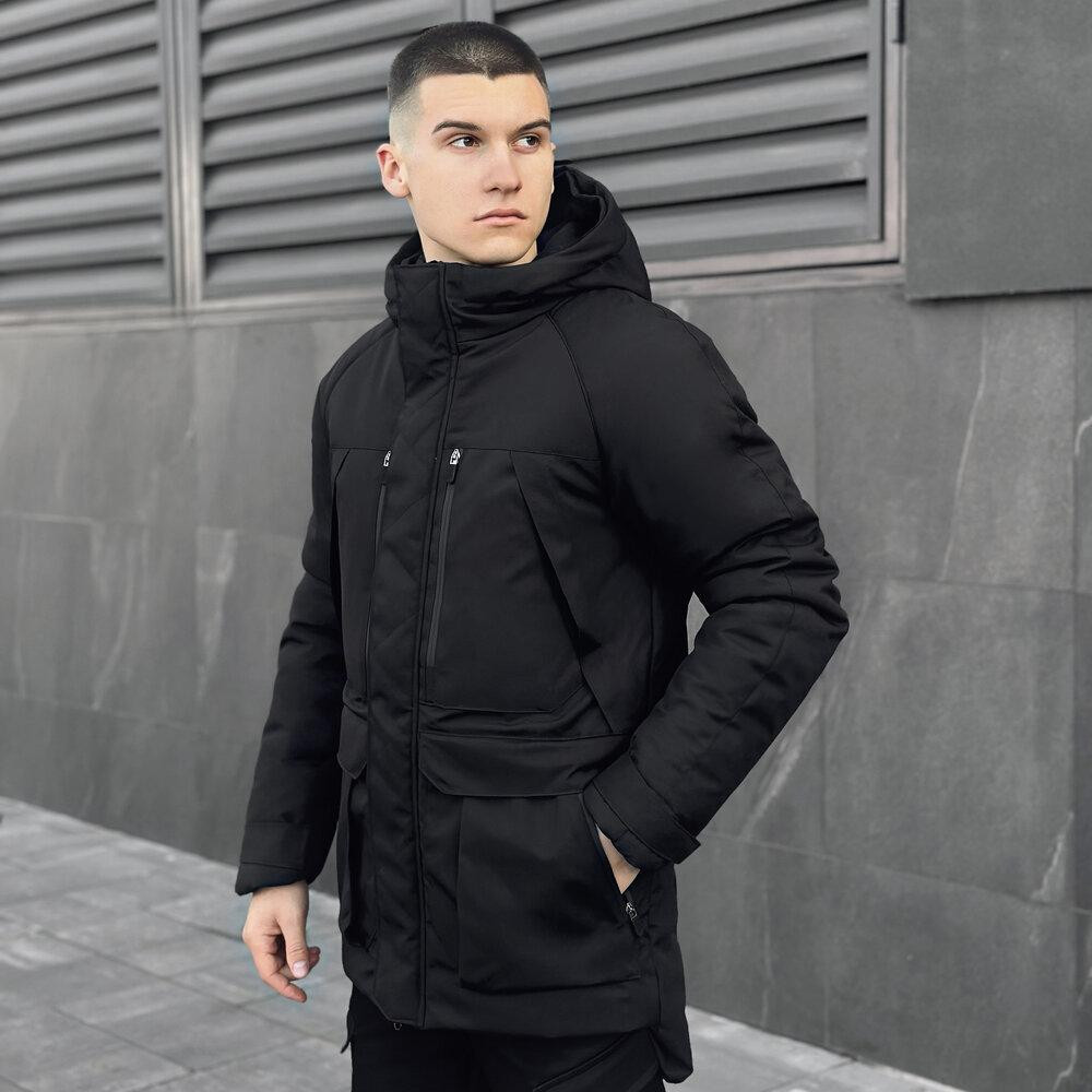 Парка чоловіча зимова з капюшоном Pobedov Seniora Udacha Gray Київ - фото 6