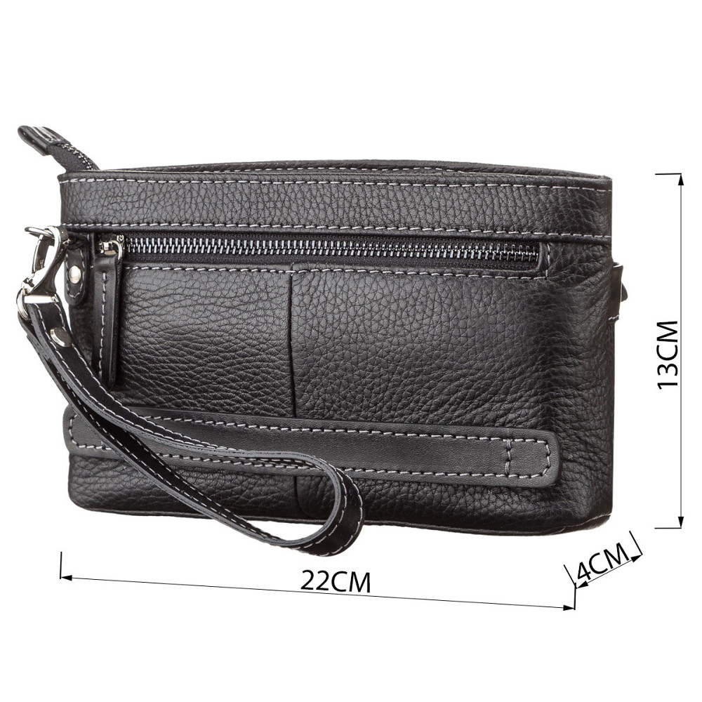 Чоловічий клатч SHVIGEL 11087 шкіряний Чорний Київ - фото 3