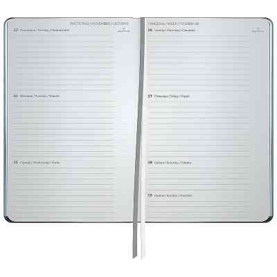 Еженедельник Axent датированный 2026 Partner City Soft 125х195, серый (8521-26-06-A) Винница