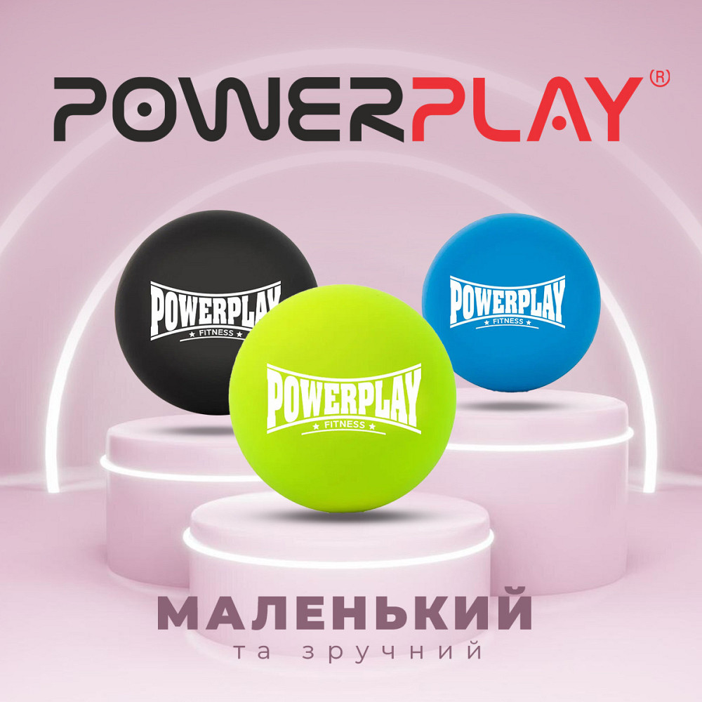 Масажний силіконовий м'яч PowerPlay PP-4354 Silicone Lacrosse Ball (6.3см.) Зелений Кам'янське - фото 9
