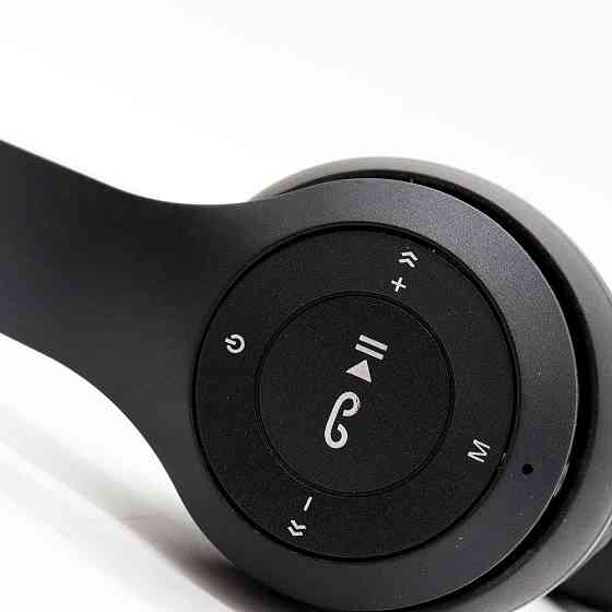 Бездротові Bluetooth навушники з мікрофоном та Mp3 плеєром, P47, Чорний / Стерео гарнітура / Накладні навушники блютуз Київ
