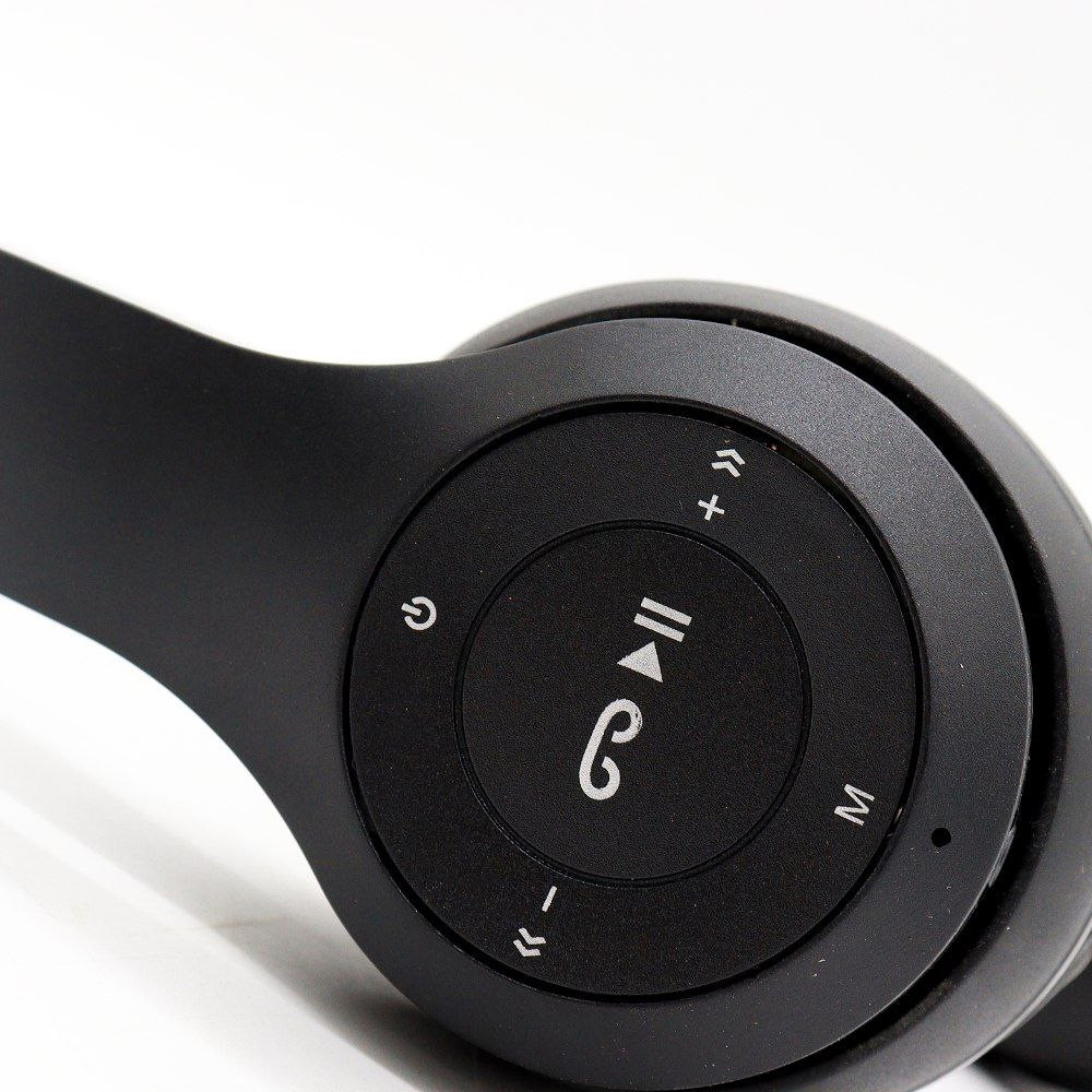 Бездротові Bluetooth навушники з мікрофоном та Mp3 плеєром, P47, Чорний / Стерео гарнітура / Накладні навушники блютуз Київ - фото 5