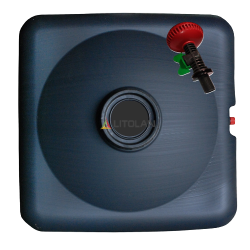 Душ літній 150л 880*880*380мм 3 шари чорний LITOLAN Житомир - фото 1