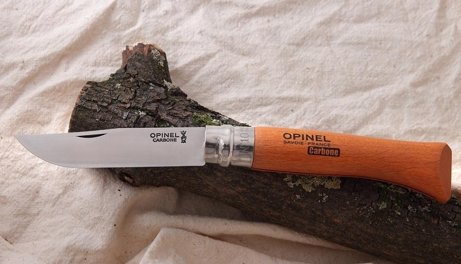 Кухонний Ніж універсальний Opinel "Carbon Steel No.10" (113100) Вуглецева сталь Нововолинськ - фото 2