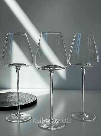 Набір високих келихів 6 шт. для вина 550 мл «Беллісімо» прозорий 102-914 Київ