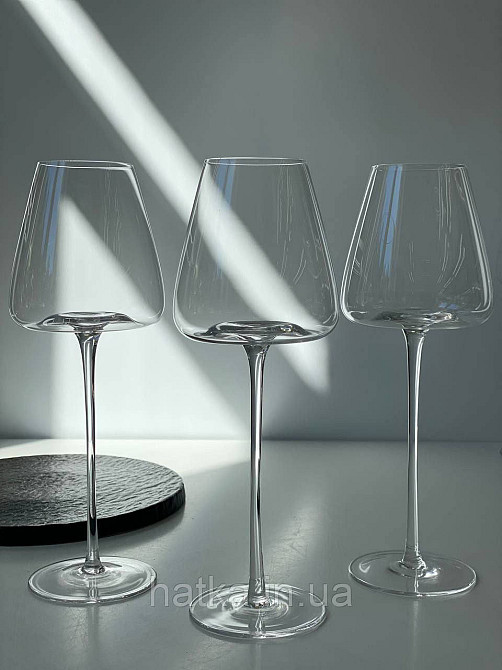 Набір високих келихів 6 шт. для вина 550 мл «Беллісімо» прозорий 102-914 Київ - фото 6
