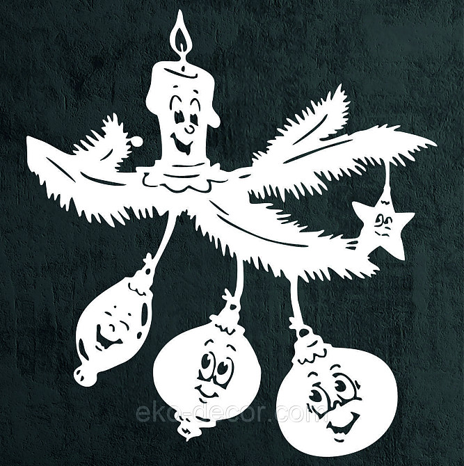 Декоративное настенное Панно «Новый год», Декор на стену 90*82 см Киев - изображение 7