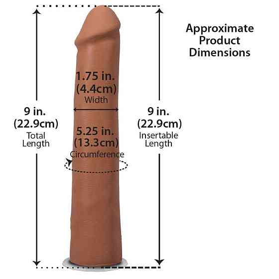 Фалоімітатор Doc Johnson The Realistic Cock ULTRASKYN - 9 Inch Caramel Sex Aura Київ