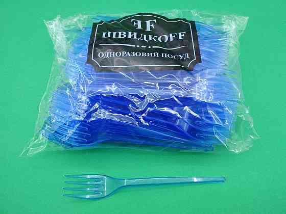 Качани щільні пластикові 100 шт Сині Юніта Харків