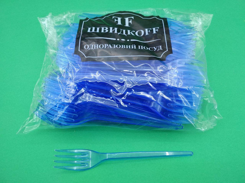 Качани щільні пластикові 100 шт Сині Юніта Харків - фото 1