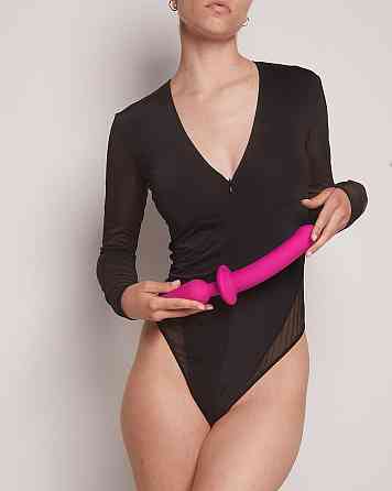 Анальная пробка с дилдо 2в1 Strap-On-Me SWITCH PLUG-IN DILDO Fuchsia L, диаметр 4,5/3,4 см Sex Aura Киев