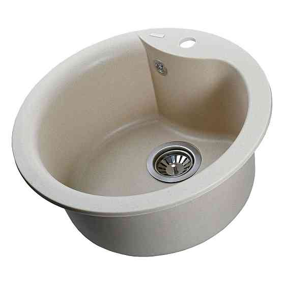 Гранітна мийка Globus Lux ORTA слонова кiстка 485 (000021055) Київ