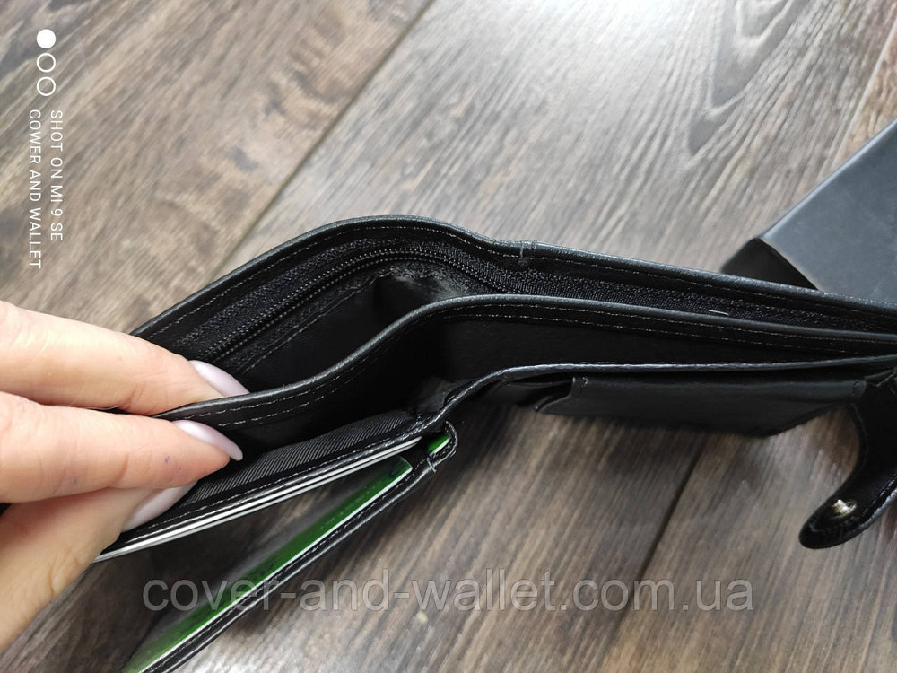 Малый мужской кожаный кошелёк из натуральной кожи  Marco Coverna M14 Киев - изображение 6