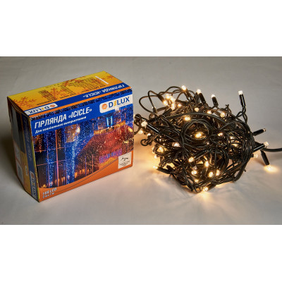 Гирлянда Delux ICICLE flash 108LED 2 х 1 м теплый белый/черный IP44 EN (90012947) Винница - изображение 2