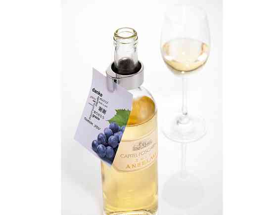 Аксессуар для винной бутылки Troika For party (кольцо + держатель для карт) Ровно