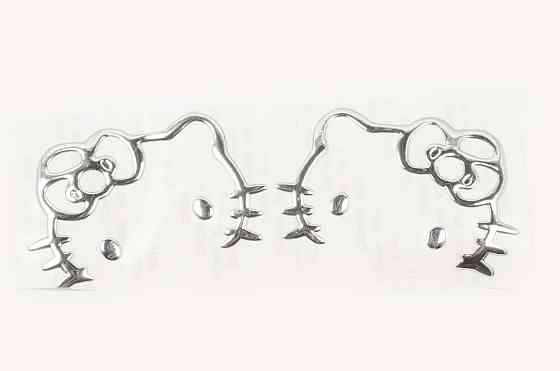 Наклейка декор HELLO KITTY (16x6см, хром) (#4739G) Мукачево