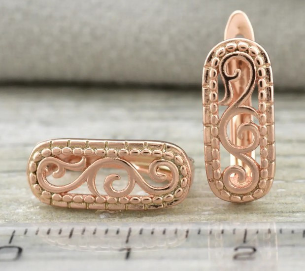 Сережки Xuping 23753, розмір 15*6мм, позолота РО Київ - фото 2