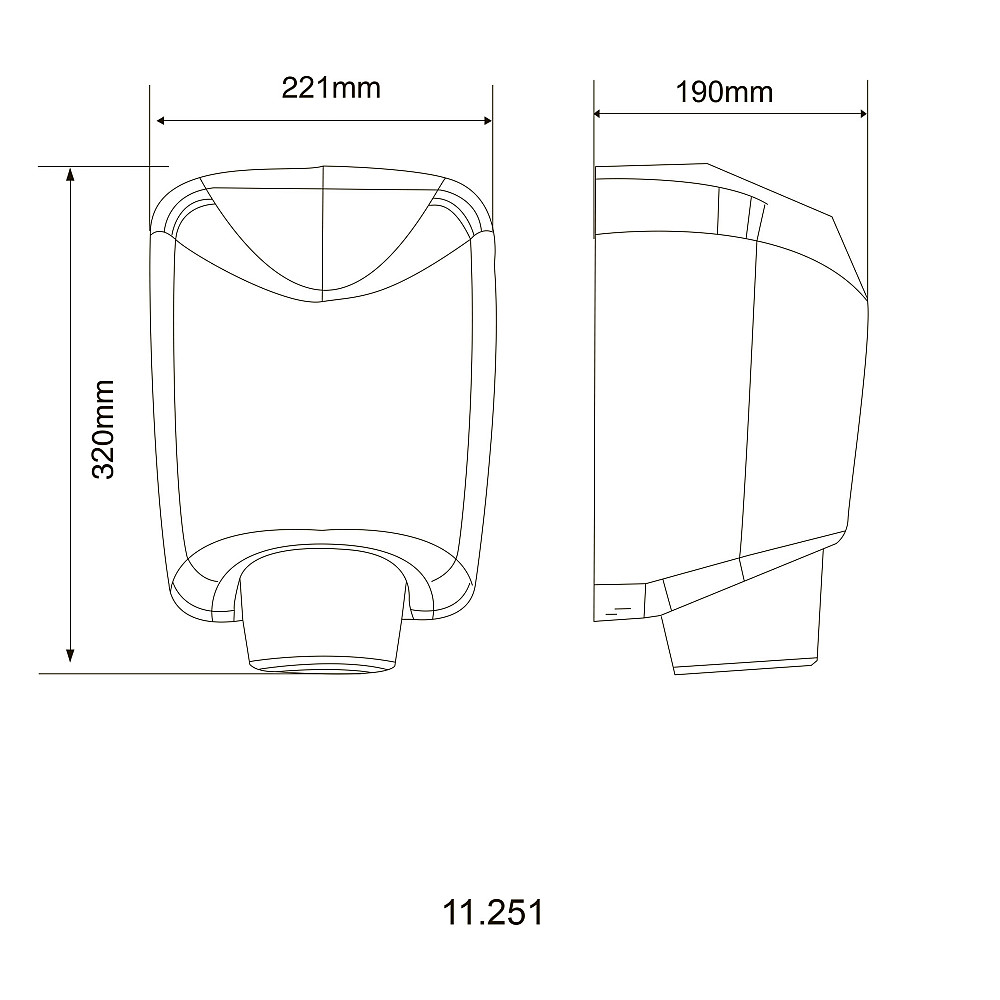 Сушарка для рук HOTEC 11.252.B Тернополь - изображение 5