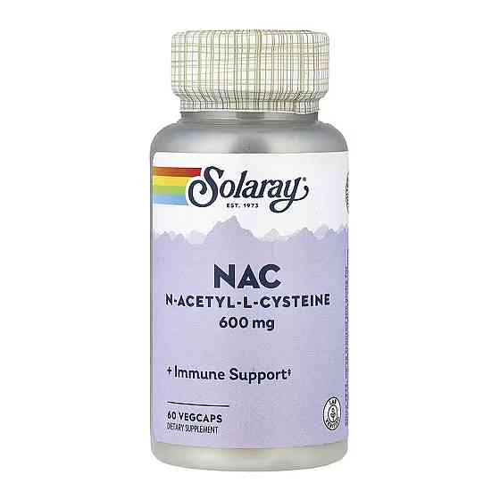 Nac n-ацетил-l-цистеин Ацетилцистеин Solaray NAC N-Acetyl-L-Cysteine 600mg 60 капс Киев