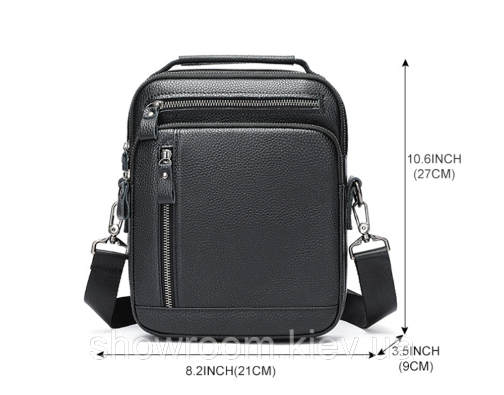 Чоловіча шкіряна барсетка Leather Collection (5066) Київ - фото 3