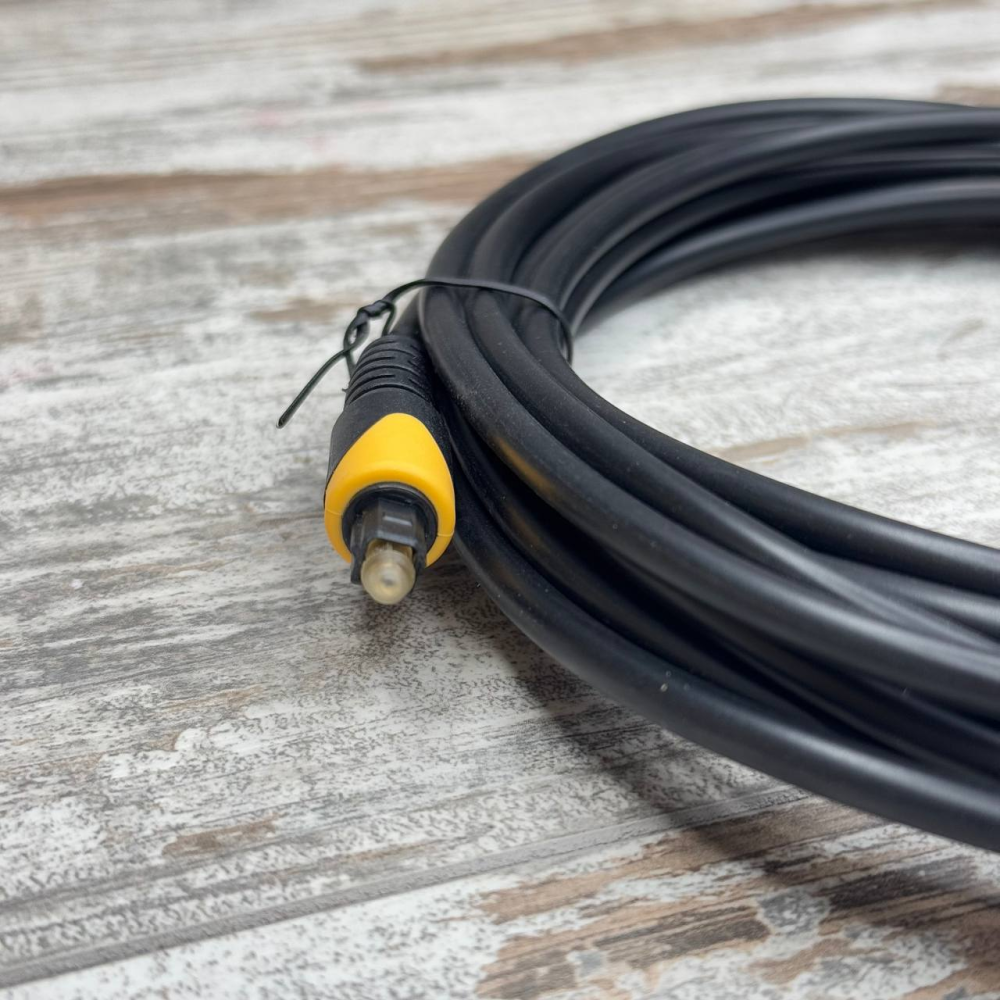 Аудіо кабель оптичний Toslink-Toslink 5 м OD5.0 для передачі багатоканального звуку Київ - фото 3