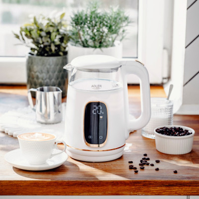 Електрочайник Adler AD 1305 white gold Вінниця - фото 7