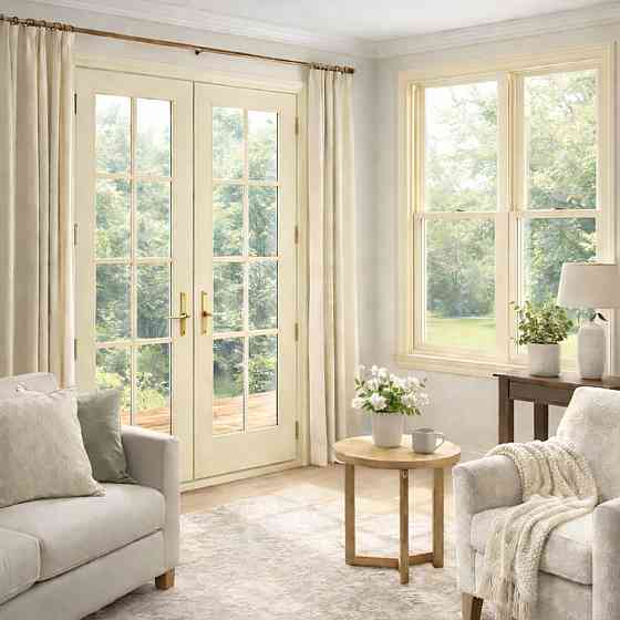 Акрилова емаль для вікон та дверей SkyLine Wood без запаху, з протигрибковим ефектом, слонова кістка, 3 л Харків